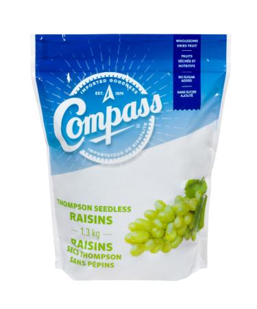 Compass Seedless Thompson Raisins Kosher Certified 1 300 Grams - Sweet and Healthy Snacking Delight