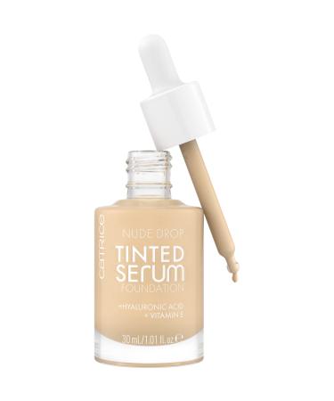 Catrice Nude Drop Tinted Serum Foundation No. 005W Nude Long -lasting matt natural for sensitive skin vegan oil -free without perfume without alcohol 1 -pack (30ml) 005W 30 ml (1 Pack)