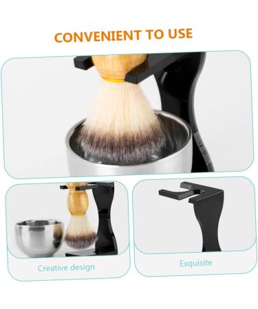 Frcolor Men's Shaving Brush Set - 2 Soft Hair Brushes & Acrylic Stand for Smooth Shaving Experience - Buy Online on GoSupps.com