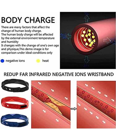 Antistatic Redup Bracelet Set | 4 PCS Adjustable Remote Infrared Negative Ion Silicone Sports Bracelet for Men & Women - Washable & Durable - Buy Online on GoSupps.com