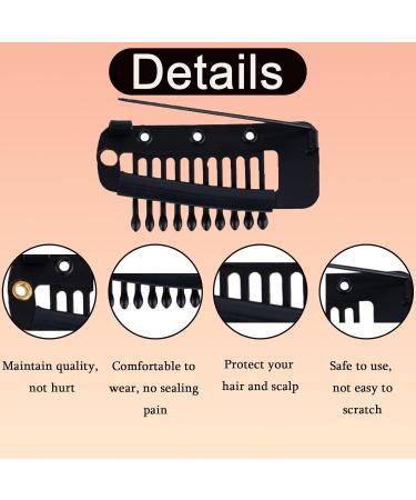 16 pcs Chunni Clips with Safety Pins 10-Teeth Strong Dupatta Clips Hair Extension Clips Invisible Strong Wig Fixed Clips for Dupatta beret Hijab & Tikka Setting (4 colors) - Buy Online on GoSupps.com