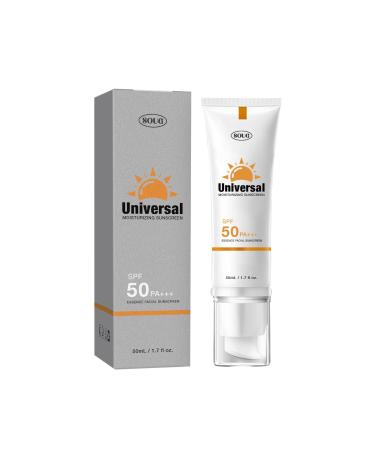 Sun Sunscreen SPF50+ Skin Care Solution Strong UV Protection Tinted Moisturizer with All-In-One Face Sunscreen and Foundation 50ml / 1.7oz All Skin Types(1 PCS)