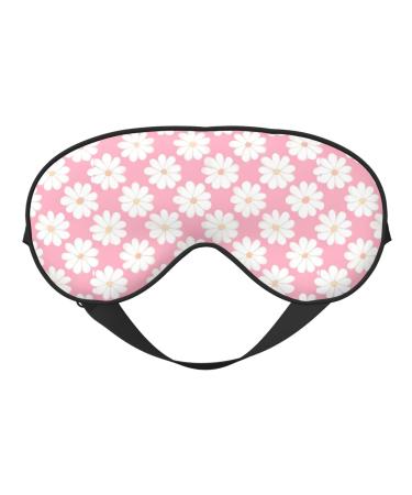 Camellia Pattern Unisex Elastic Adjustable Buckle Design Blackout Sleep Eye Mask for Home Travel Yoga Office Nap