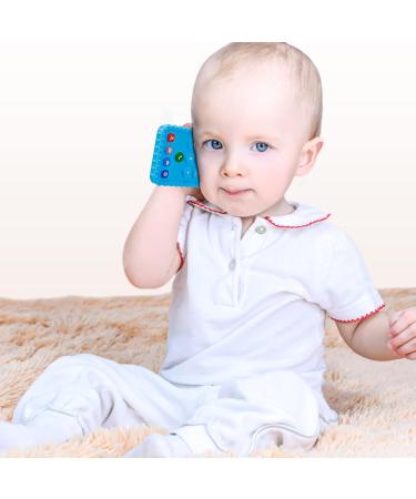 2-Pack Baby Biting Toys - Soft Silicone Robot Phone Design Teething Aids for 0-3 Years | Ideal Dental Gift for Newborns & Toddlers - Buy Online on GoSupps.com