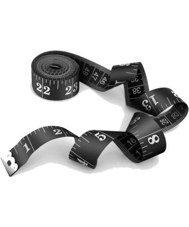 Tape Measure Body Measuring Tape 120 Inch Soft Fabric Measuring Tape for Sewing Cloth Measurement Double Scale Tailor Ruler for Weight Loss Medical Measurement Nursing Craft(2 Pack/Black) Black 120 Inch - Buy Online on GoSupps.com
