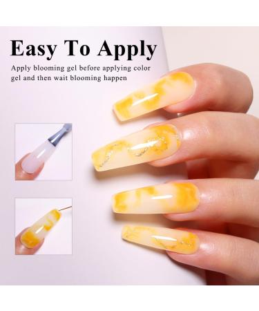 Imtiti Clear Blooming Gel 15ML Blooming Gel Nail Polish For Spreading Effect Marble Nail Polish Gel Painting Soak Off Uv Led Blossom Gel For DIY Color Flower Watercolor Magic Beauty - Buy Online on GoSupps.com