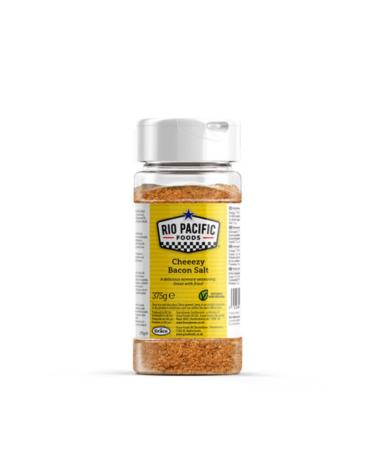 Cheeezy Bacon Salt 375g .Fine cheeezy bacon Salt. Cheeezy Bacon Salt 375g blend of salt spices flavourings and smoked sugar used to flavour snacks or fried products. - Buy Online on GoSupps.com