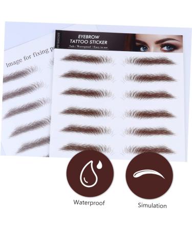 Housoutil 4pcs Eyebrow Stickers Eyebrow Stenciebrow Transfer Water Transfer Eyebrow Sticker Set Semi-permanent - Buy Online on GoSupps.com
