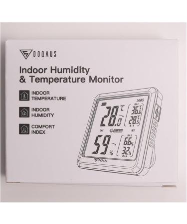 DOQAUS Digital Thermo-Hygrometer | 3.05 LCD Touchscreen | Accurate Moisture & Temperature Monitor for Home Office & Carpentry - International Shipping - Buy Online on GoSupps.com