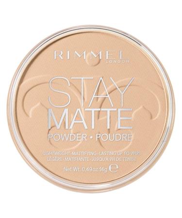 Stay Matte Long Lasting Pressed Powder by Rimmel London Transparent 001 14g rose gold - Buy Online on GoSupps.com