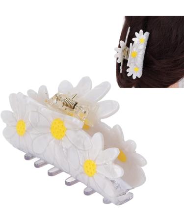 Large Hair Claw Clip Big Claw Clips Hair Clips for Women Elegant Flower Shape Fashionable Hair Clip Styling Tool Accessories(tulip) (Color : White Daisy Large) - Buy Online on GoSupps.com