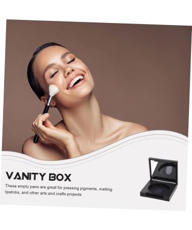Balacoo 4pcs Blush Box Eyeshadow Box Makeup Blush Eyeshadow Organizer Eyeshadow Supplies Square Mirror 5x5cm Black - Buy Online on GoSupps.com