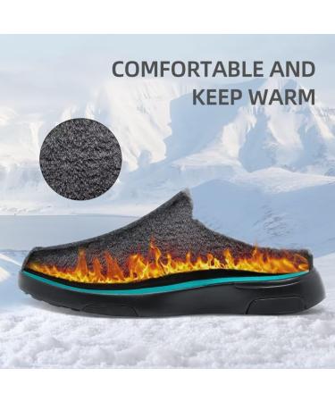 OrthoComfoot Men's Orthopedic Slippers - Arch Support Walking Shoes for Plantar Fasciitis & Flat Feet Relief | Slip On Loafers & Mule Clogs in Black (Size 10 W - Buy Online on GoSupps.com