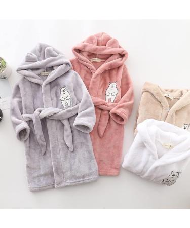 Miyanuby Soft Flannel Baby Bathrobe | Cute Animal Hoodie for Boys & Girls | Cozy Homewear Gift (1-2 Years) - Buy Online on GoSupps.com