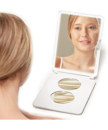 Case-Mate LuMee Studio LED Makeup Mirror - 3 Light Modes - Lightweight & Travel-Friendly - White - Buy Online on GoSupps.com