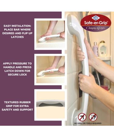 Changing Lifestyles Safe-er-Grip 24" Balance Assist Bar  White - Buy Online on GoSupps.com