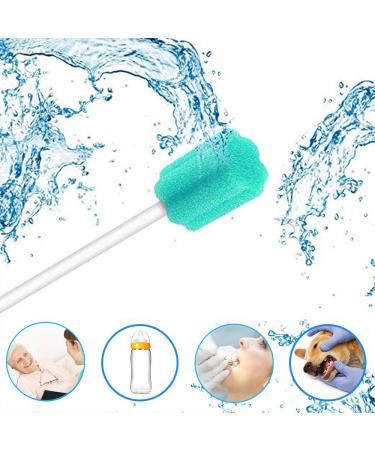 Wellgler's Sterile Sponge Mouth Swabs - 100 Individually Wrapped, Plum-shaped, Sky Blue Disposable Oral Swabs - Buy Online on GoSupps.com