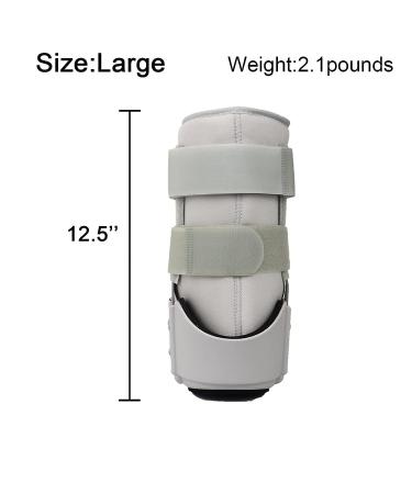 Walking Boot - Short Ankle Boot for Left or Right Foot - Gray (Large) - Buy Online on GoSupps.com