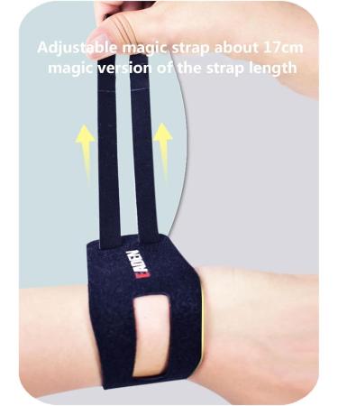 Wrist Splint - 1 Pair Yoga Wrist Support - Workout Tennis Rock Climbing Breathable TFCC Brace for Protective Ligament Comfort Black Size S - Buy Online on GoSupps.com