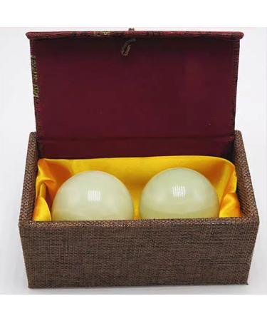 Unbit baoding ball stressball ball stretcher magnetic light baoding balls health crystal stress exercise balls for stress relief movement and hand therapy (color: c size: 50mm) 50mm C