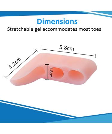 HAOSEM 2pcs Pinky Toe Spreader & Bunion Corrector - Pain Relief Small Toe Protector | Foot Care Spacer for Comfort - Buy Online on GoSupps.com