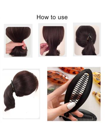 2pcs Fish Shape Banana Hair Clips - Stylish Hair Accessories for Women & Girls (Random Colors) - International Shipping - Buy Online on GoSupps.com
