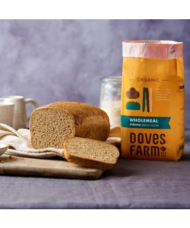Doves Farm Organic Bread Flour Selection Pack - 2 x Organic Strong White Bread Flour 1.5kg & 2 x Organic Strong Wholemeal Bread Flour 1.5kg | by Alpine Heights - Buy Online on GoSupps.com