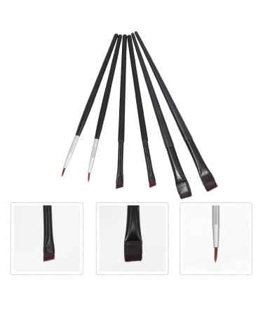 6-Piece Eyeliner Makeup Brush Set - Thin Eyeliner & Eyeshadow Brushes for Girls - Perfect for Cream & Liquid Makeup - High-Quality & Versatile - Buy Online on GoSupps.com