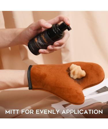 SPATMOS Self Tanning Mousse Sunless Foam 3.40 Fl Oz with Tanner Mitt & Applicators - Fair to Medium Tone - Buy Online on GoSupps.com