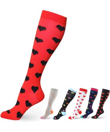 Ixkbiced Compression Socks for Women - Knee High Travel & Cycling Socks for Pain Relief - Buy Online on GoSupps.com