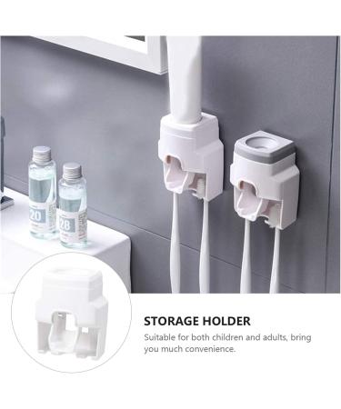 Elzey Wall-Mounted Electric Toothbrush Holder - Multi-Purpose Stand for Toothbrushes & Toothpaste - White | International Shipping Available - Buy Online on GoSupps.com