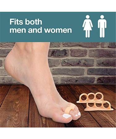 Toe Separator Silicone - Hallux Valgus Correction & Spreader - 2 Pairs for Comfortable Relief - Buy Online on GoSupps.com