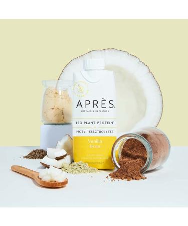 Apres Vanilla Plant-Based Protein Shake - Vegan, Non-GMO, Dairy-Free, 11 Fl Oz (Pack of 12) - Buy Online on GoSupps.com