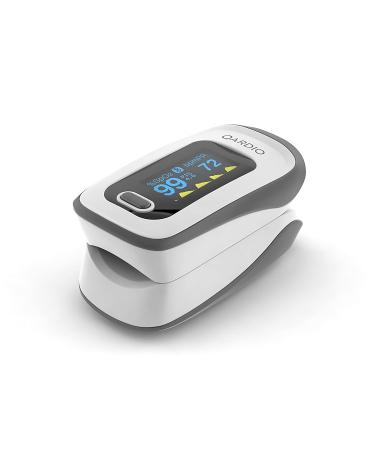 Qardio Bluetooth Pulse Oximeter - Smart SpO2 Blood Oxygen Sensor | Track Results with Free iOS & Android App - International Shipping Available - Buy Online on GoSupps.com