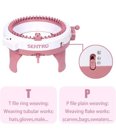 48-Needle Smart Knitting Loom Machine Kit in Brown - DIY Knit Scarf, Hat, Sock - Row Counter, Double Knit - For Adults/Kids - Buy Online on GoSupps.com