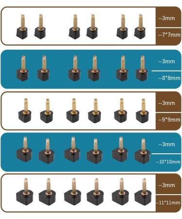 30 PCS Black Shoe Repair Stiletto Heel Tips - 5 Sizes Included - Buy Online on GoSupps.com