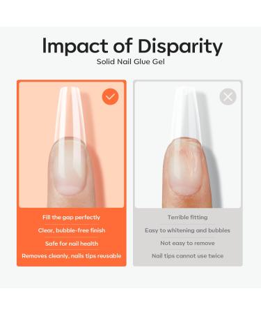 Modelones Solid Nail Glue Gel - Long-Lasting Strong Adhesion for Press On & Acrylic Nails | 30g DIY Nail Art UV Light Cured - Buy Online on GoSupps.com