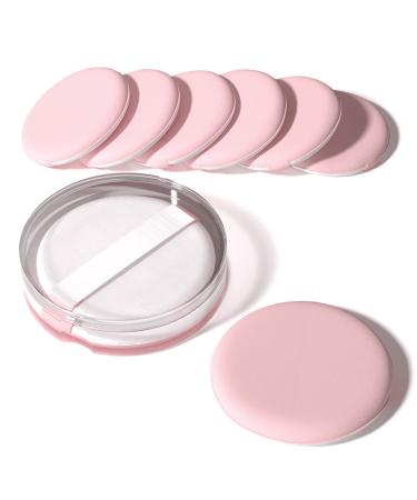 MOHOPE 8Pcs Air Cushion Makeup Sponges for Foundation with Portable Box | Latex-Free Blending Sponge for Liquid, Cream, Foundation and Powder | Round Powder Puff | Pink 8PC Round Pink - Buy Online on GoSupps.com