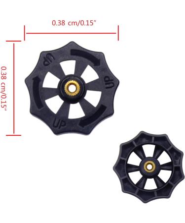 Muloo 10pieces Knurled Copper Nuts Heat Bed Platform Leveling Parts for 3D Printer Platform Screw Calibration Leveling Nut - Buy Online on GoSupps.com