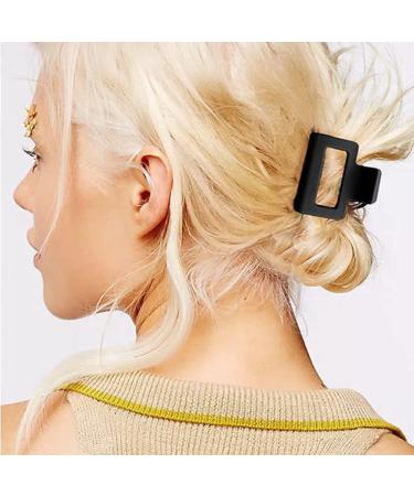 ZSPERKLA 8 Pcs Small Square Hair Claw Clips Double Row Teeth Hair Clips 4 cm Non-Slip Matte Rectangular Medium Hair Clips Styling Accessories for Women Girls - Buy Online on GoSupps.com