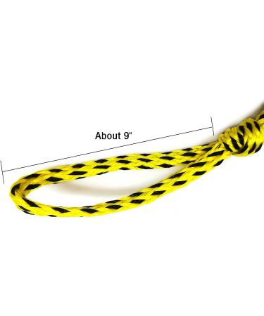 NIUTRIP Tow Rope for Watersports | Heavy Duty 60FT 6K Towable Tube Rope | 3/4 Diameter | 1-6 Rider Capacity | Yellow and Black - Buy Online on GoSupps.com