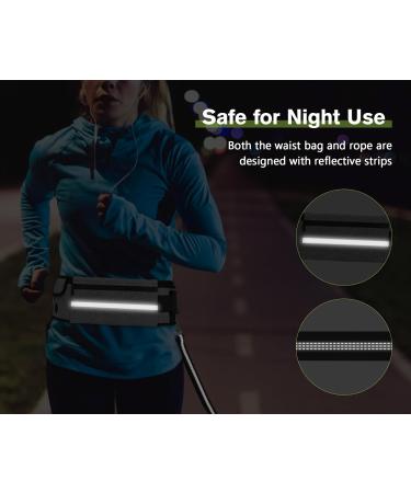 Pecute Two Jogging Lines for Medium & Large Dogs | Elastic Running Leash with Belt Bag | Up to 100kg | Durable Dog Leash in Gray - Buy Online on GoSupps.com
