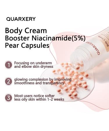 QUARXERY Exfoliating Care Set for Face & Body - 5% Niacinamide Body Cream + Purifying Peeling Gel - Improve Oily Rough Skin - 2-Step Skincare Routine - Buy Online on GoSupps.com