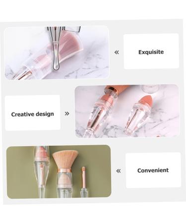 Angoily Powder Brush Makeup Brush Portable Brush Travel Powder Brush Blush Brush Foundation Brush for Powder Makeup Brush for Makeup Women s Suits Miss Cosmetics Acrylic 4 in 1 - Buy Online on GoSupps.com