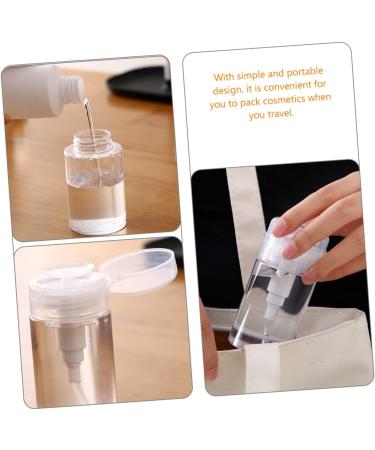 Beavorty Makeup Remover Water Bottle Travel Size Pump Bottle Press down Bottle Dispenser Travel Makeup Remover Leakproof Travel Containers Empty Foundation Bottle Acrylic Glass Toiletries - Buy Online on GoSupps.com