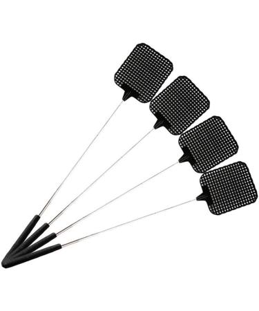 Extendable Fly Swatter -4 Pcs Plastic Telescopic Stainless Steel Rod Flapper Mosquito Bug Swatter - Buy Online on GoSupps.com