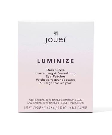 Jouer Luminize Dark Circle Correcting Eye Patches - Caffeine Under Eye Treatment (Pack of 6) - Buy Online on GoSupps.com