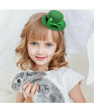 St Patricks Day Mini Hat Hair Clips Hairpins Headband Mini Leprechaun Hat Tea Party Headwear Costume Accessories for Party - Buy Online on GoSupps.com