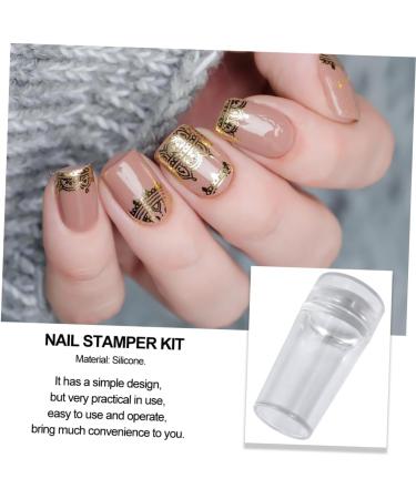 MAGICLULU Clear Nail Polish 12 Sets Fully Transparent Handle with Lid Silicone Seal Printer Manicure Plastic Stamping Tool - Buy Online on GoSupps.com