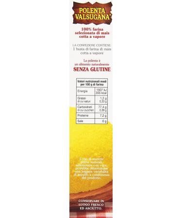 Buy Valsugana Yellow Quick Polenta 375g - 100% Italian Gluten-Free Corn Flour Classic Taste Fast Cooking - Buy Online on GoSupps.com